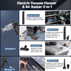 TurboVac Mini™ – Cordless Car Vacuum Cleaner